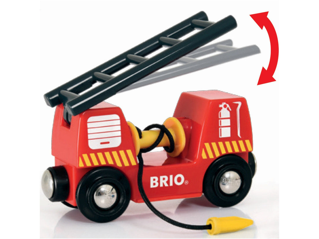 BRIO - Feuerwehr-Leiterfahrzeug mit Licht und Sou