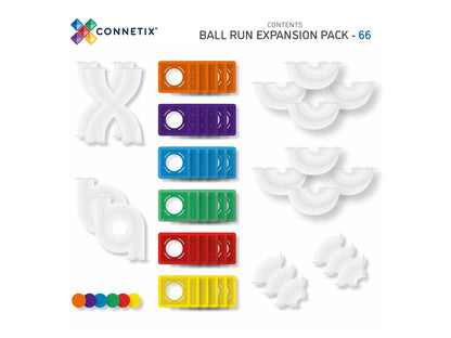 Connetix - Rainbow Ball Run Expansion Pack 66 pc