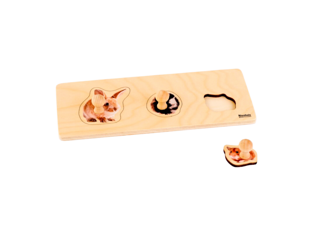 Holzpuzzle zum Greifen Nagetiere