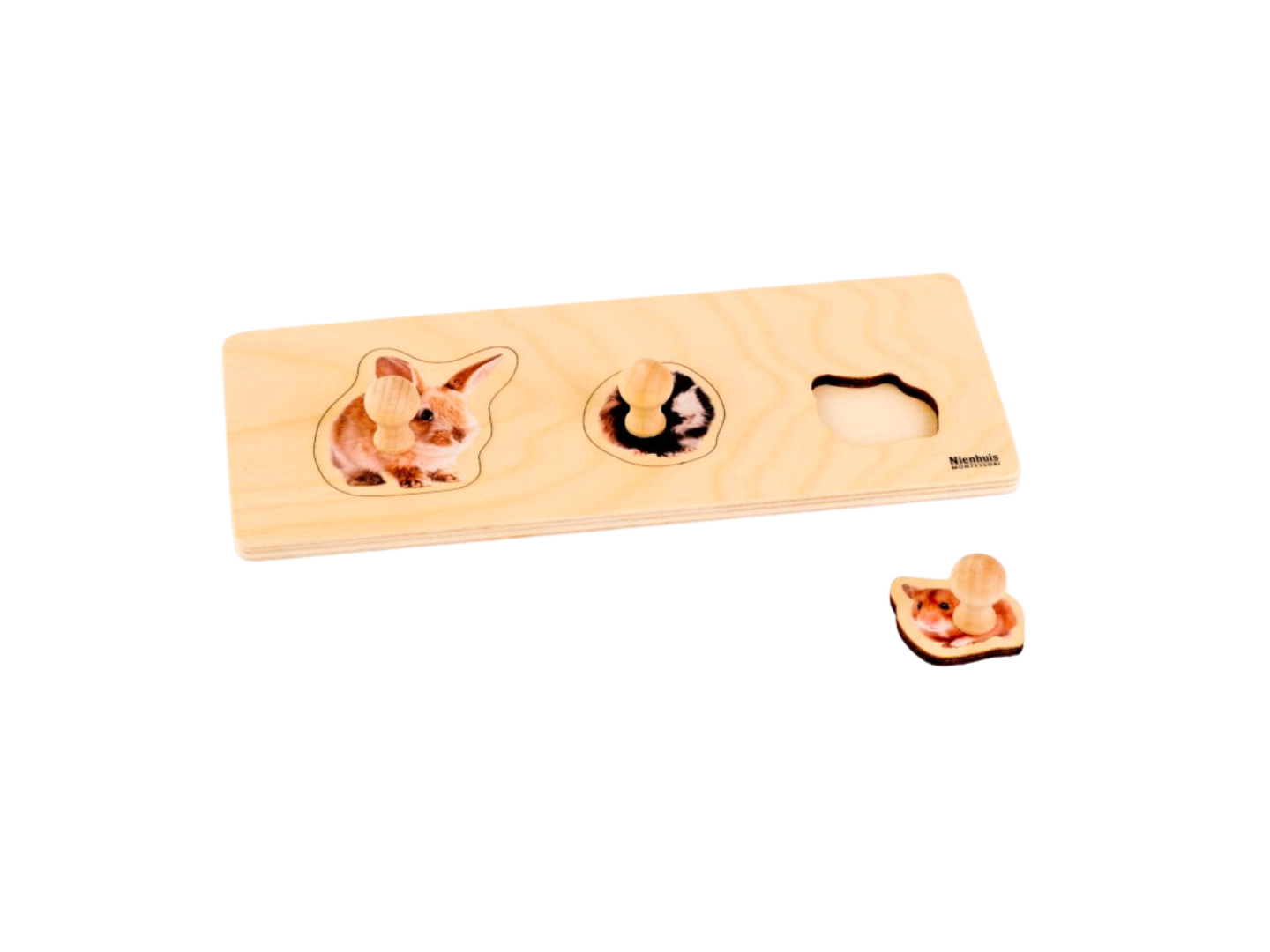 Holzpuzzle zum Greifen Nagetiere